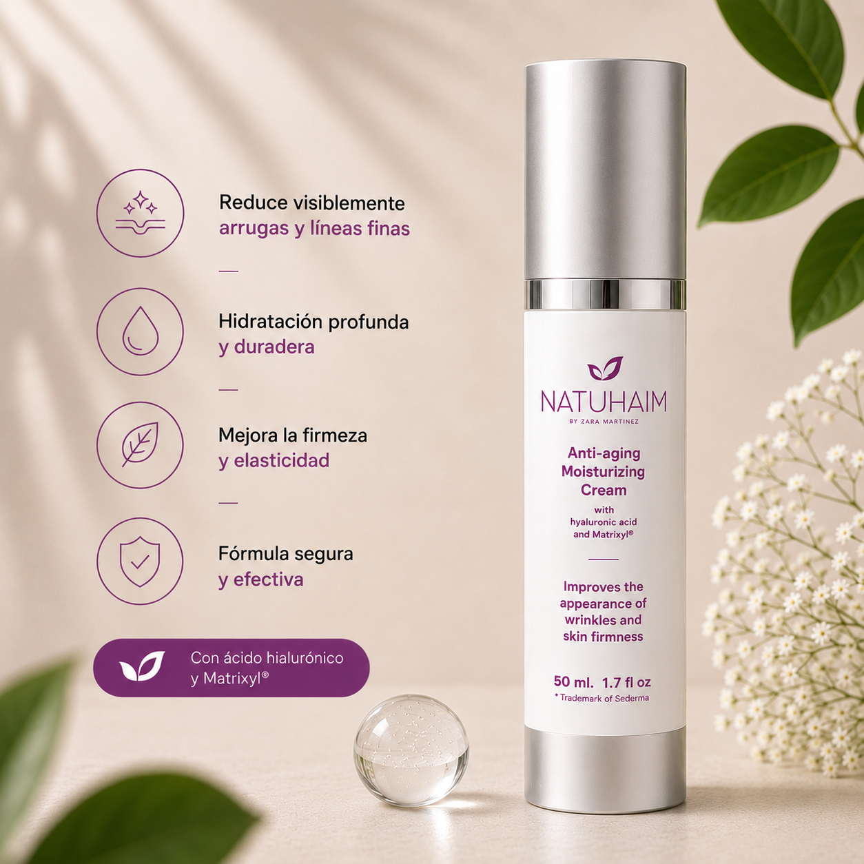 Crema para ar rugas - Natuhaim